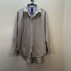 Kit + Ace Men's Tan Tech Long Sleeve Relaxed Button Down Shirt Sz M Career Work